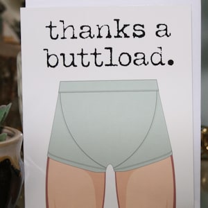 Gracias a Buttload Tarjetas de felicitación