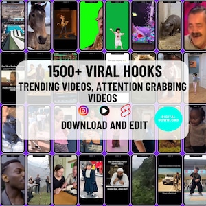 TikTok Viral Hooks Clips Bundle MP4 Download 2024, Trending Videos, Attention Grabbing Videos, Viral Reels Collection, Video Bundle