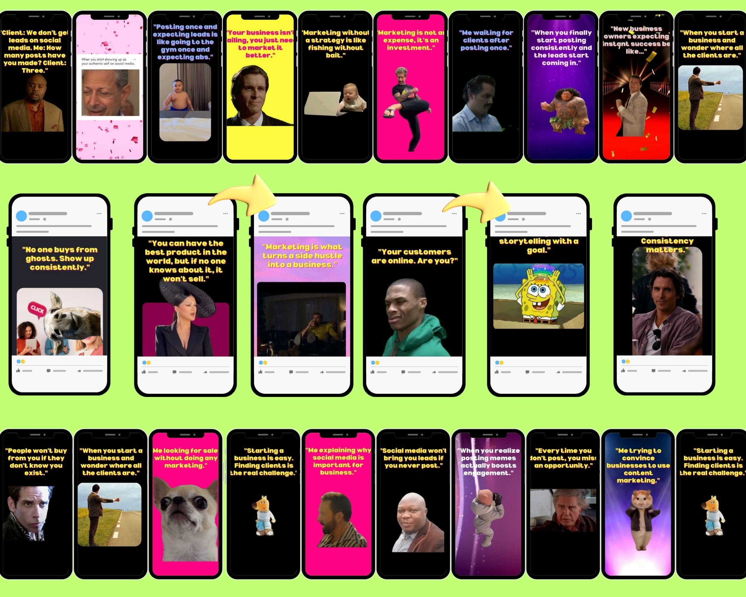 Social Media Manager Marketing Meme Templates for Canva: Editable Funny ...