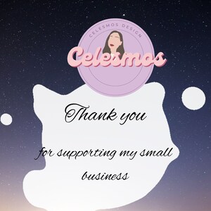 Thank you for supporting my small business