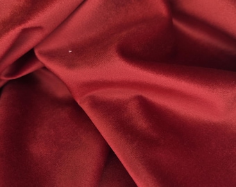 Red Velvet Fabric – Bold, Durable & Luxurious - Flame-Proof, Pillows, Upholstery and curtains
