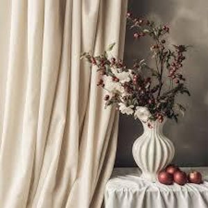 Velvet Beige Fabric – Tan, Golden Oat | 60” Wide, Luxurious for Upholstery, Drapery & More