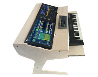 Dual Monitor DAW Desk for Raven – 32" Screens, 55" Wide