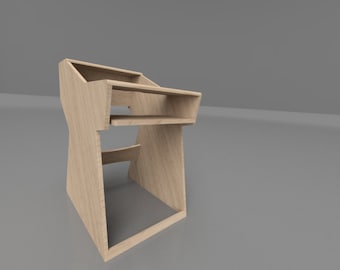 Trinity Desk Designs Recording and production desk EX sidecar 20u rack space!
