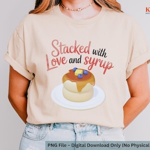 3D Pancakes PNG Clipart | Cute Breakfast Food Illustration | Digital Download for Sublimation