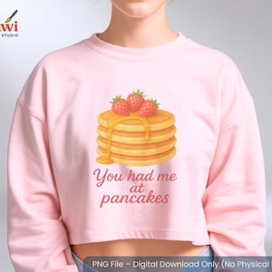 3D Pancakes PNG for T-Shirt | Cute Breakfast Clipart | Digital Download for Sublimation & Shirt Design