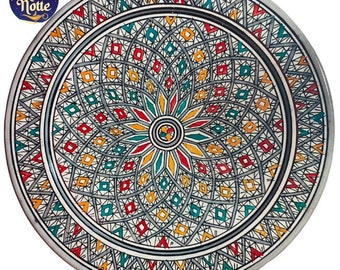 Piatti Decorativi Marocchini Artigianali da Appendere | Da Parete | Decorativo in Ceramica | Fatto a Mano in Marocco anche da portata