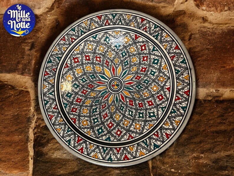 Moroccan Ceramic Plates Wall Decor Handmade Serving Plate Hand Painted ...