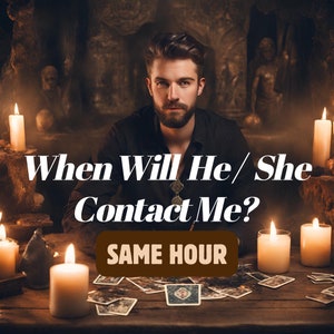 Quand me contactera-t-il/elle ? Je lui manque ? Est-ce qu'il/elle reviendra vers moi ? Lecture de tarot à la même heure, lecture de tarot très détaillée pour l'amour