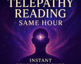 Leitura psíquica por telepatia | Entrega na mesma hora | Pensamentos e sentimentos exatos dele/dela | Chama gêmea, alma gêmea, amor PDF