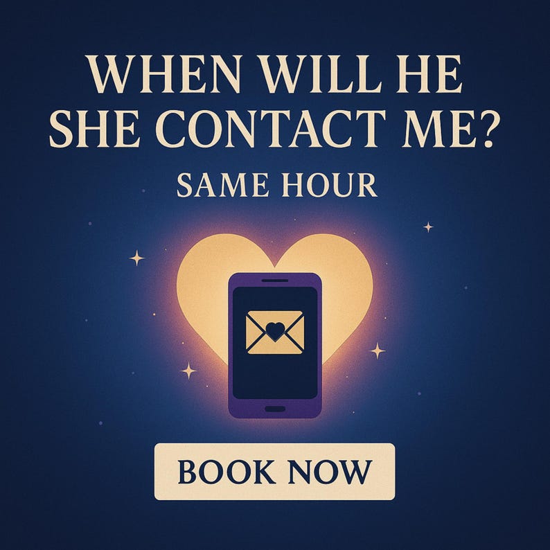 Quando ele/ela entrará em contato comigo? | Leitura psíquica no mesmo horário | Relatório em PDF sobre amor, relacionamento, chama gêmea e tempo para almas gêmeas imagem 8