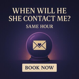 Quando ele/ela entrará em contato comigo? | Leitura psíquica no mesmo horário | Relatório em PDF sobre amor, relacionamento, chama gêmea e tempo para almas gêmeas imagem 4