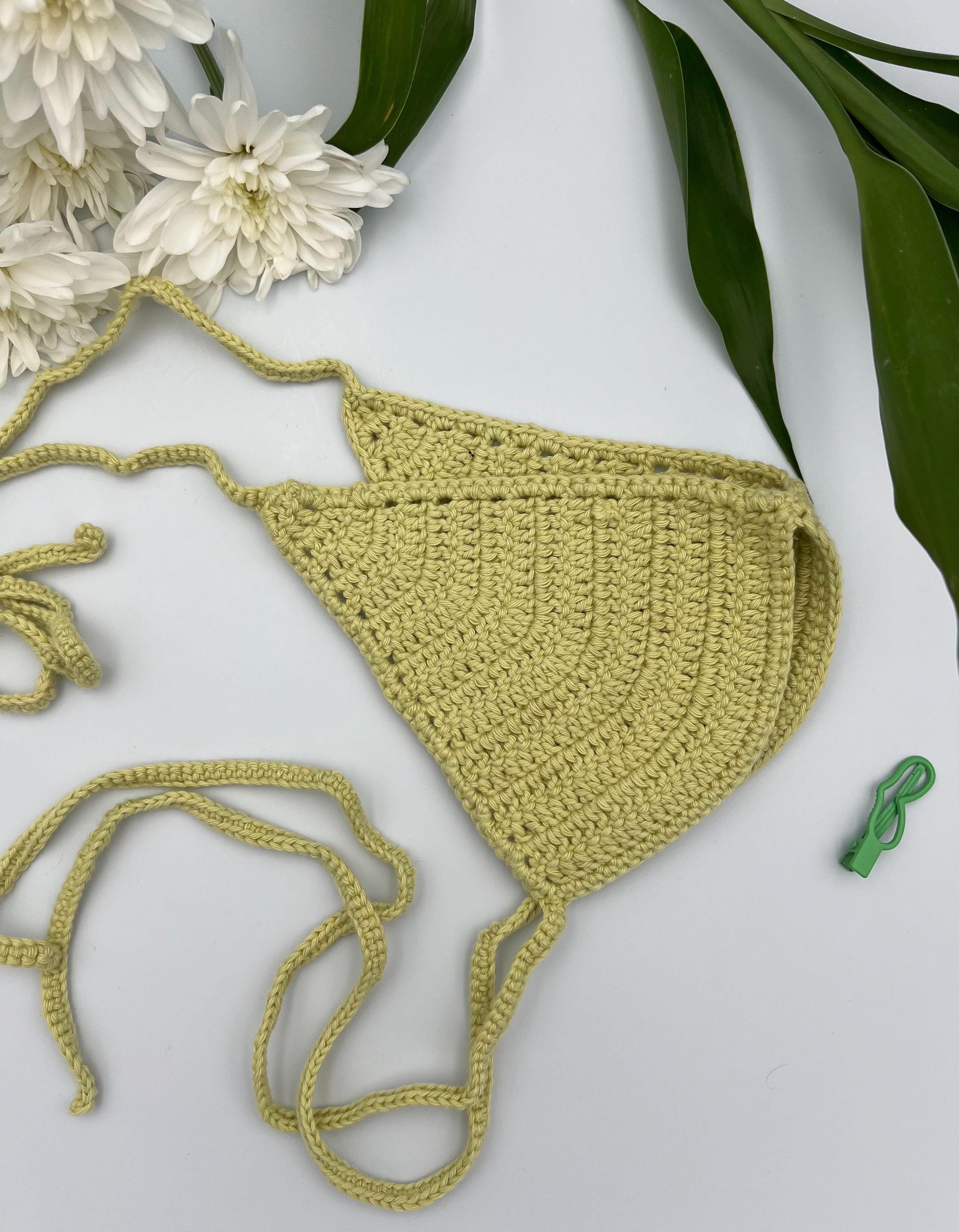 Crochet Light Green Bikini, Crochet Swimwear, Crochet Bikini, Lingerie ...