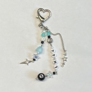 Lewis Hamilton “LH44” Inspired Handmade Beaded Keychain