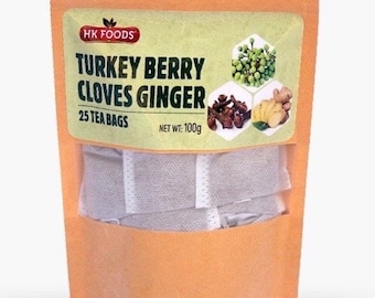 HK FOODS Turkey Berry Cloves & Ginger Tea  (100g) 25 TEABAGS