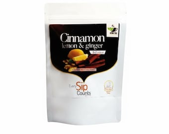 Té de canela, limón y jengibre (20 bolsitas de té de 100 g)