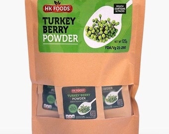 HK FOODS Turkey Berry Powder  (120g) 12 Pocket size in one big pouch