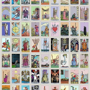 Descargas instantáneas de las cartas del Tarot de Raider Waite Smith: Meditación y lectura del Tarot