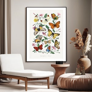Butterflies Decorative Wall Art, Aesthetic Wall Decor, High Resolution, Instant Digital Download, Printable Art