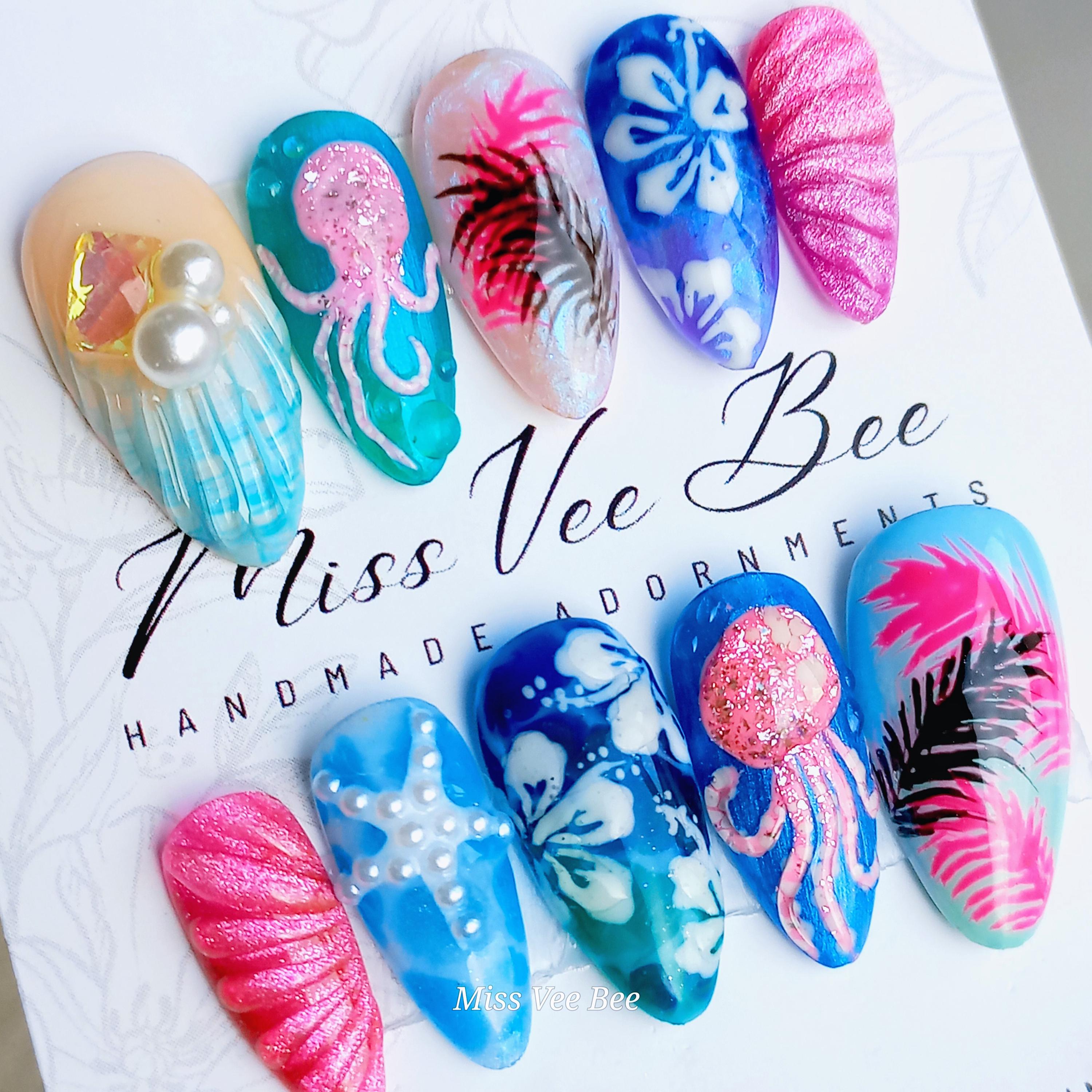 Sun‑Kissed Vibrant Tropical Summer Nails