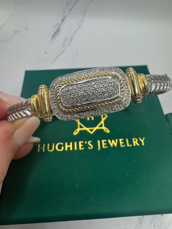 Retro vintage solid sterling silver .925 natural … - image 1