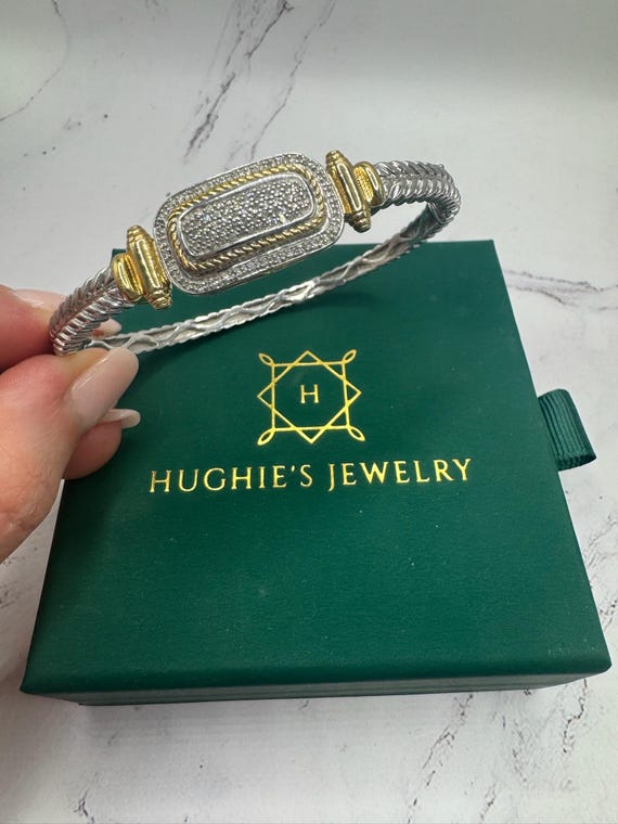 Retro vintage solid sterling silver .925 natural … - image 2