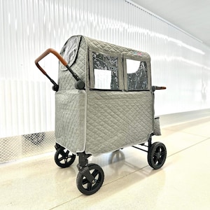Stroller Wagon Winter Cover for Luxe Wagon W4, Vomest Canopy