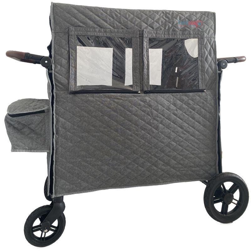 Winter Cover for XC | Stroller Wagon Winter Cover for Keens | Wind Cover for 4 seat wagon | Winter cover for duo