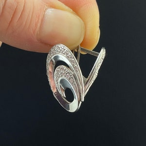 Vintage Pair Of Silver 925 Earrings