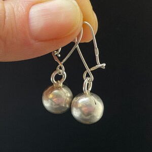Vintage Pair Of Silver 925 Earrings