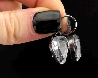 Vintage USSR Pair Earrings With Stone