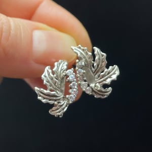 Vintage Pair Of Silver 925 Earrings