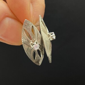 Vintage Pair Of Silver 925 Earrings