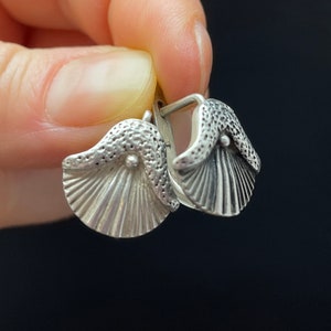 Vintage Pair Of Silver 925 Earrings