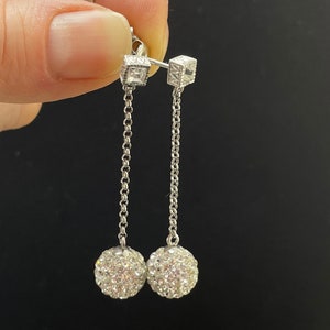 Vintage Pair Of Silver 925 Earrings