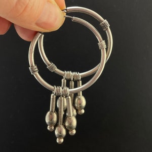 Vintage Pair Of Silver 925 Earrings