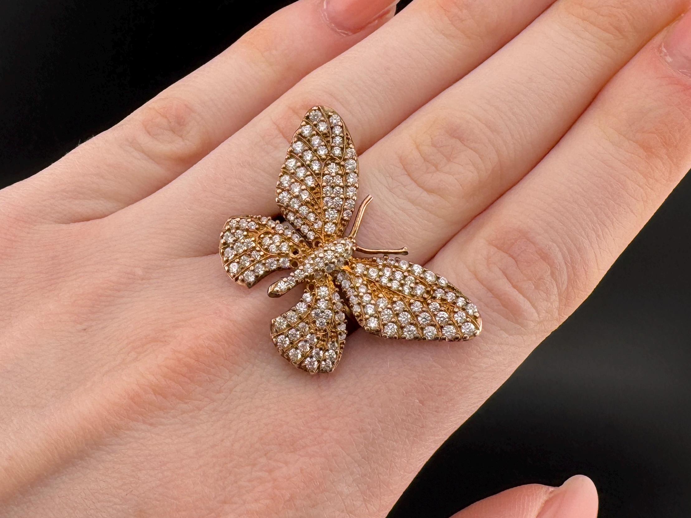 Bague Ancienne Perle Grise Et Papillon Pierres – Argent 925 – Réf. 75331 – Occasion