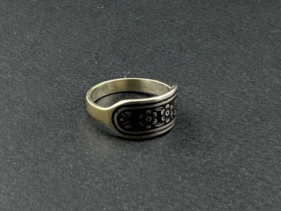 Vintage USSR Silver 875 Ring - image 3