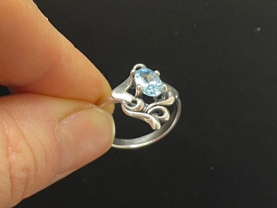 SILVER925 BLUE STONE DESIGN RING/シルバーリング Vintage Silver 925 