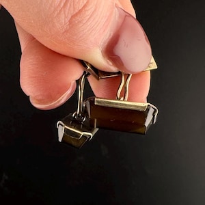 Vintage USSR Cufflinks Silver 875 With Agate