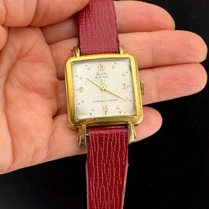 Vintage 60s German Watch HORA , Mechanical Watch, Ladies Watch. Gold Plate 20 Mikron