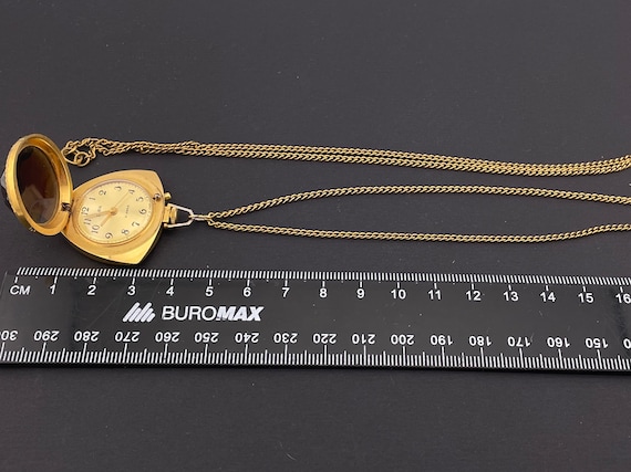 時計 ZARIA Pendant Watch --Vintage Mechanical ZARIA Zarja USSR women's mechanical necklace pendant watch