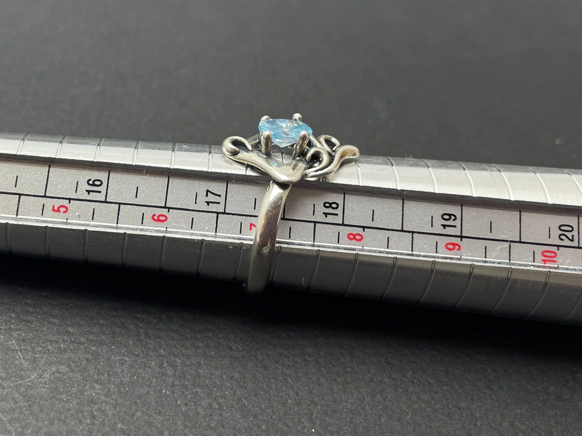 ヴィンテージ シルバー 925 リング ブルーストーン付き - Etsy 日本