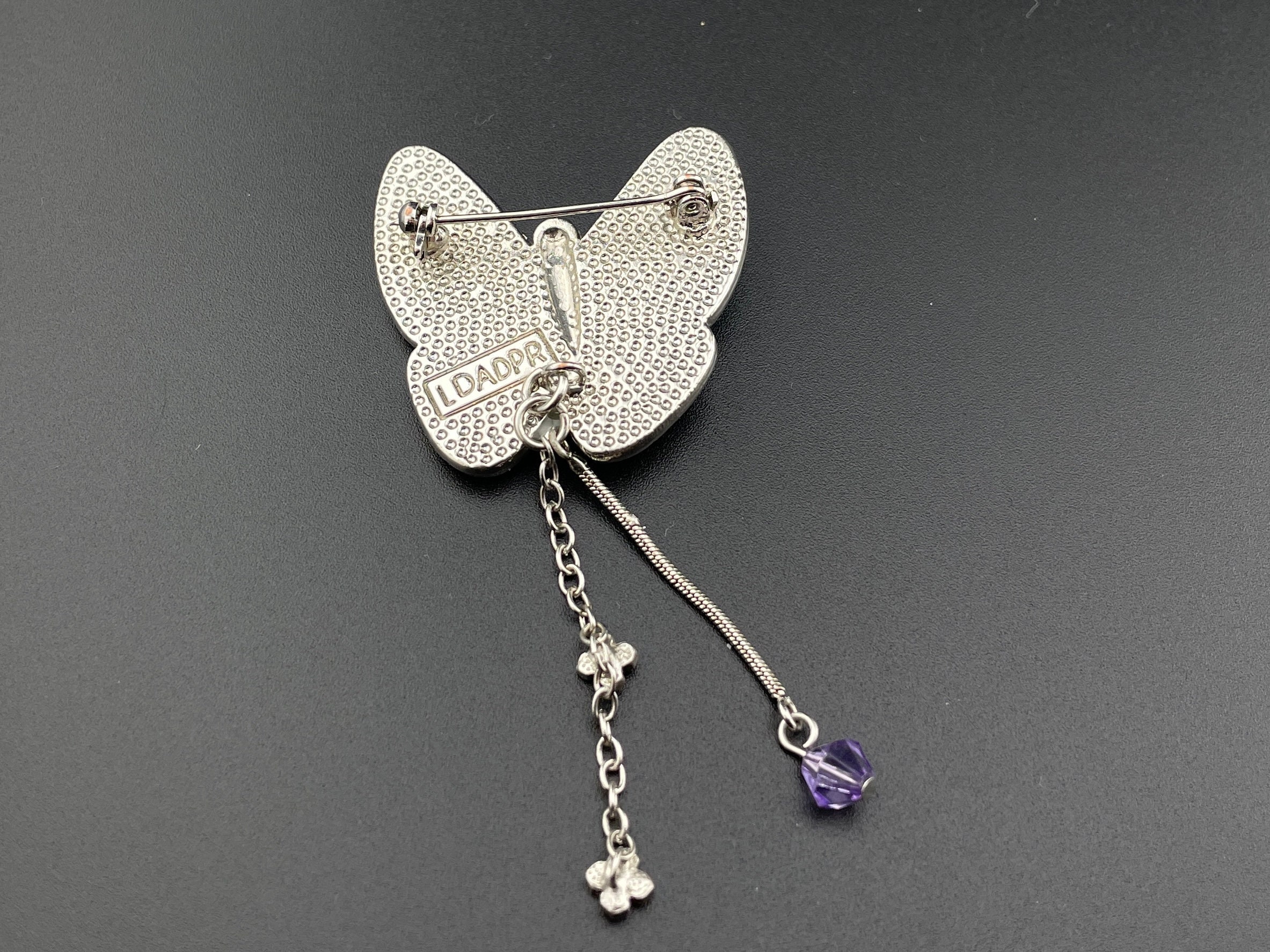 Broche Vintage Papillon - Bijou Ancien - Occasion - Modèle LDADPR