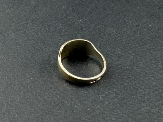 Vintage USSR Silver 875 Ring - image 4