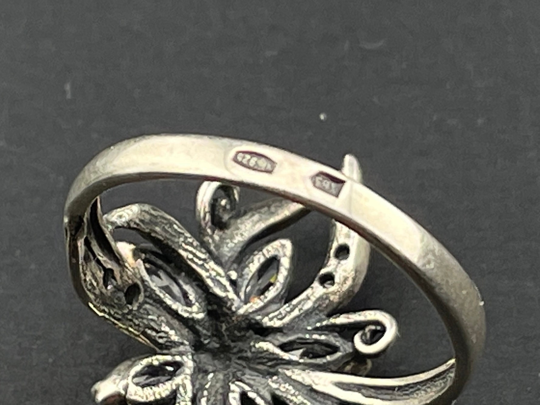 Vintage Silver 925 Ring With Stones - Etsy