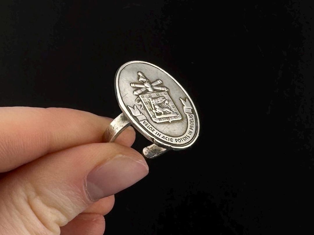 Vintage Silver 800 Ring. Italy - Etsy