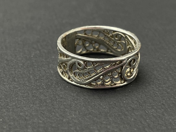 Vintage USSR Silver 916 Ring - image 5