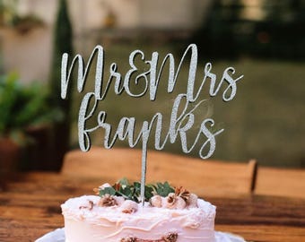 Personalized Wedding Cake Topper With Date Heart Wood Cake Topper Mr And Mrs Cake Topper Wedding Wood Cake Topper Personalized