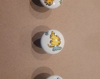 Dinosaur design porcelain knobs for kids furniture